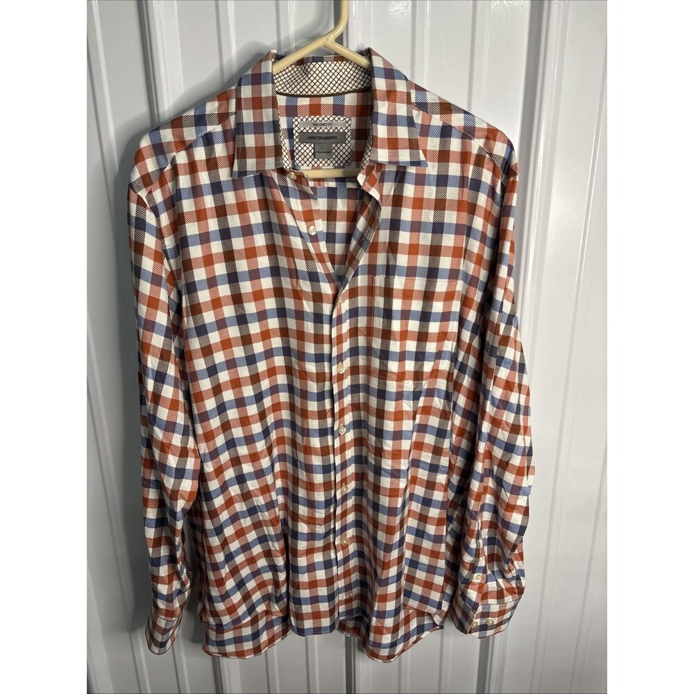 Johnston & Murphy Men’s Ovation Tailored Fit Dress Shirt Size Large